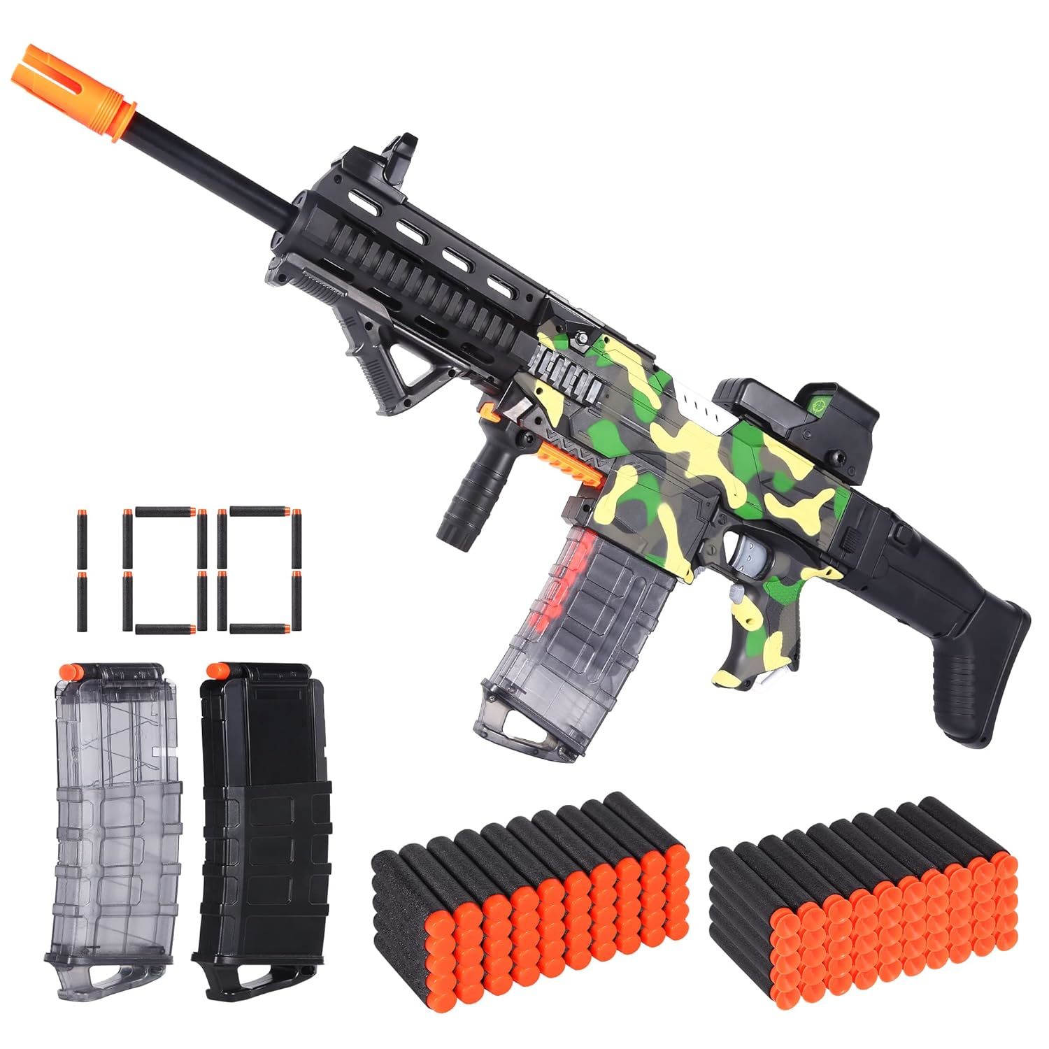 Electric Automatic Toy Gun For Nerf Guns Sniper Soft Bullets [Shoot Faster] Camo