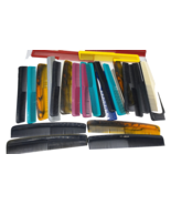 Vtg Hair Combs 47 HUGE Lot Plastic Wet Brush Champion Rat Tail Unbreakab... - $76.28 CAD