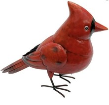 11in Red Metal Christmas Cardinal - £71.20 GBP