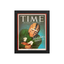 Johnny Lattner signed Time Magazine cover photo Reprint - £51.13 GBP