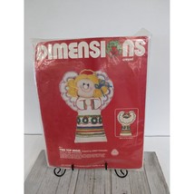 Dimensions Tree Top Angel Crewel Embroidery Kit Christmas 8011 Vintage 8&quot; - $12.97