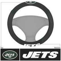 NFL New York Jets Embroidered Mesh Steering Wheel Cover by FanMats - £18.35 GBP
