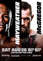 Floyd Mayweather VS Conor Mcgregor Fight Card Poster Size 14x21&quot; 24x36&quot; - £8.71 GBP+