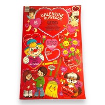 Vintage Valentine Playbook 155pcs Uncut Punch Out Valentines Envelopes Cards NOS - £29.63 GBP