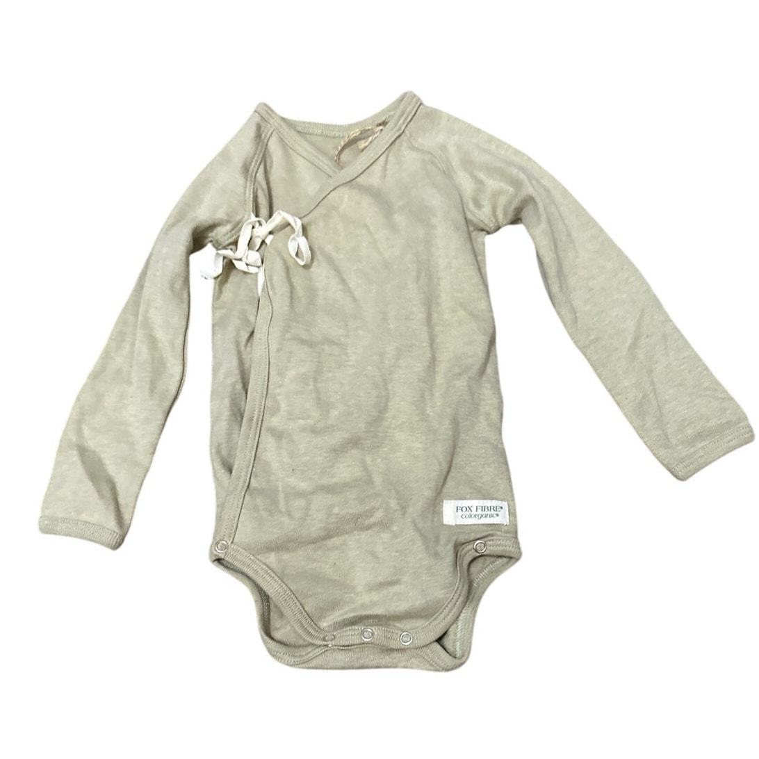 Fox Fibre Organic Cotton Baby Long Sleeve Bodysuit Size 3 months New wit... - $19.80