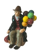 Royal Doulton Figurine England Sculpture Balloon Man Antique 1954 Seller Vtg Hat - $123.75
