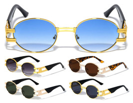 Slim Classic Casual Round Oval Sunglasses Biggie Retro Designer Fashion Outdoor - £7.95 GBP