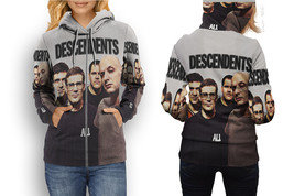 Descendents Hoodie Sporty Casual Graphic Zip up Hoodie for Women - £26.54 GBP+