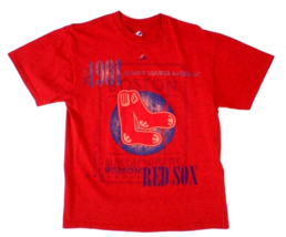 Boston Red Sox Majestic Men&#39;s T-Shirt L Red - £10.28 GBP