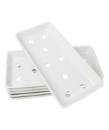 Pack Of 6 White Neta Zara Sushi Case Sashimi Plates With Drip Holes 8&quot; B... - $680.23 MXN