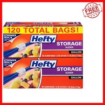Microwave Safe Gallon Size Slider Storage Bags, Pack of 120 – Versatile ... - $48.49