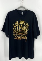 AJR Mens Band T Shirt Sz 2XL Black Yellow Graphic When Life Gives You Lemons Tee - £18.77 GBP