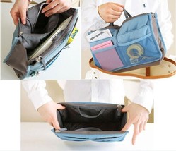 Handbag Tidy Organiser Insert Travel Cosmetics Purse Tote Bag Pouch Stor... - £3.97 GBP+