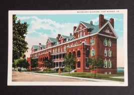 Bachelors Officers Quarters Fort Monroe Virginia VA Curt Teich Postcard c1920s - $5.99