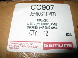 Gemline CC907 Defrost Timers for refrigerators Set of Five (5) NOT 12 New - £38.54 GBP