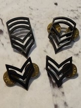 Vintage US Military Army Pins Rank Sergeant First Class Lapel Pin Lot Of 4 - $15.84