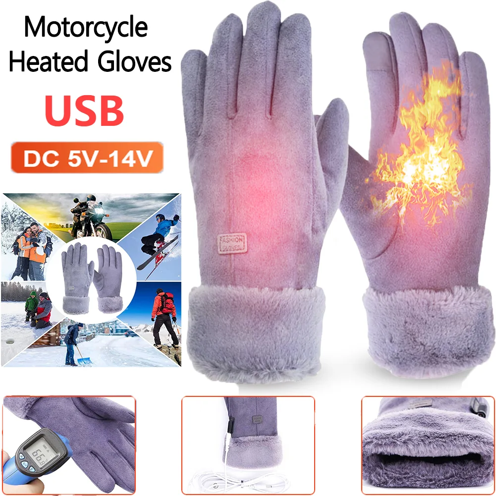 Electric Warm Gloves 3 Gear Adjustment Winter Thermal Cycling Gloves 10000mAh - £9.05 GBP+
