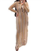 Fore so 70&#39;s vibes collard maxi dress in Multi - $41.00