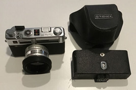 Yashica Electro 35 Rangefinder 35mm Film Camera-TESTED Works Made In Hong Kong - £166.69 GBP