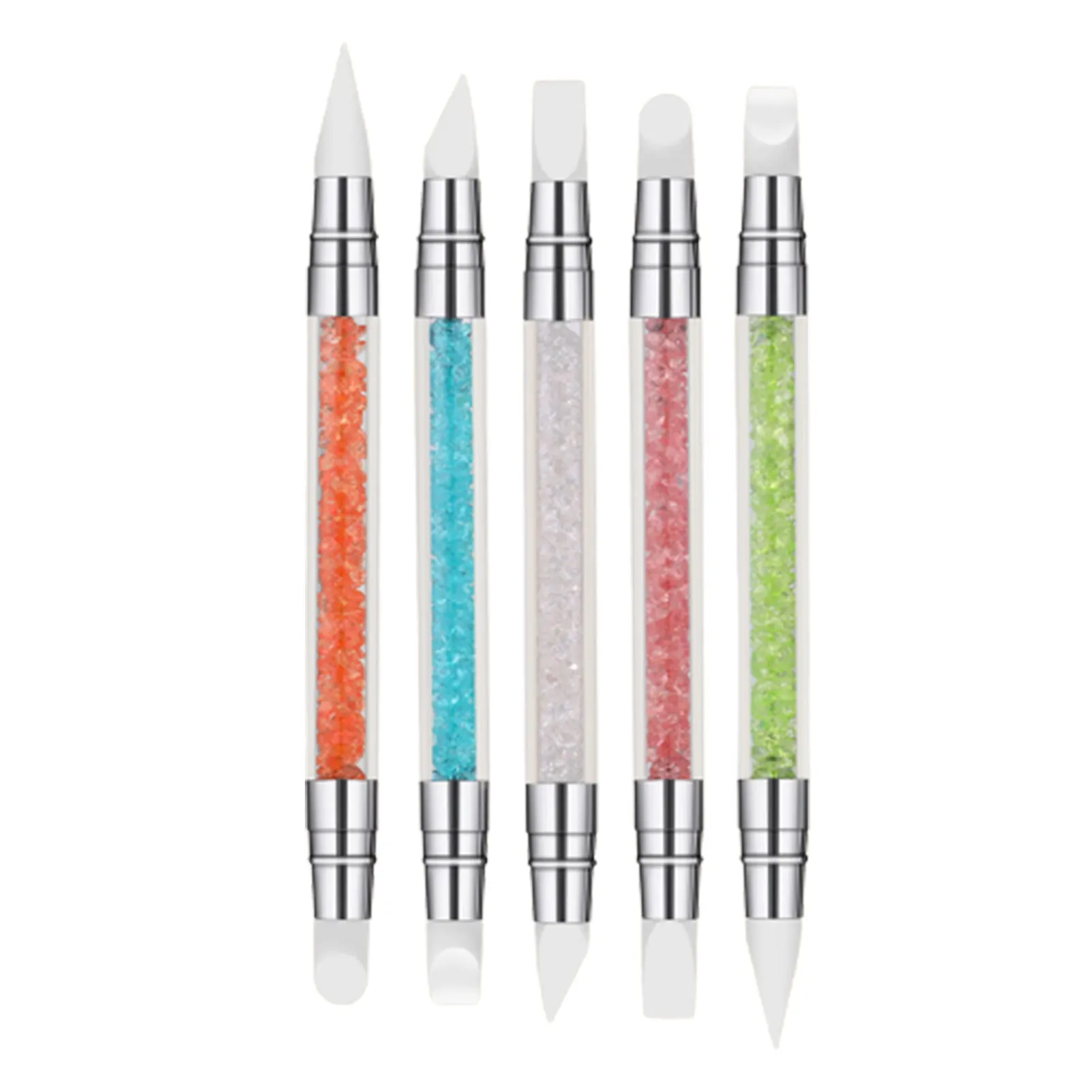 Dual End Silicone Nail Art Pen Embossing and Carving Painting Pencil Manicure - £10.52 GBP