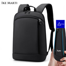 IKE MARTI Thin Laptop Backpack Men Bag 15.6 Inch Office Work Women Backpa  Busin - £43.07 GBP