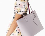NWB Kate Spade Ava Reversible Pearl Leather Tote + Pouch Pink K6052 Gift... - £97.27 GBP