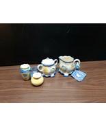 Kimberly Hodges HALLMARK Sugar Bowl w-Lid Creamer, Salt &amp; Pepper NEW WIT... - $18.69