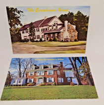2 Vintage Postcard President General Eisenhower office home house Gettysburg PA - £4.74 GBP