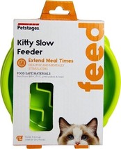 Petstages Kitty Slow Feeder Cat Bowl Holds 3/4 Cup of Wet/Dry Food BPA Free New - £12.49 GBP