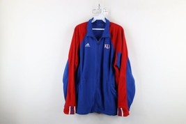 Vintage Adidas Mens Size Medium Kansas University Full Zip Fleece Jacket... - £45.85 GBP