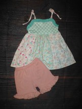 NEW Boutique Floral Tunic &amp; Shorts Girls Outfit Set - £10.69 GBP