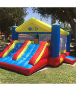 YARD Dual Slide Bounce House Inflatable Bouncer Combo Bouncy Castle with... - £601.56 GBP