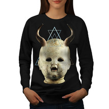 Wellcoda Devil Goth Satan Horror Womens Sweatshirt, Dark Casual Pullover Jumper - £23.02 GBP+