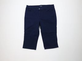 Vintage Y2K Chaps Womens Size 12 Faded Stretch Chinos Capris Pants Navy ... - $451.29 MXN
