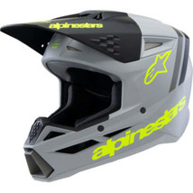 ALPINESTARS Youth SM3 Helmet - Radium - Matte Gray/Black/Yellow Fluo - Small 830 - £150.25 GBP