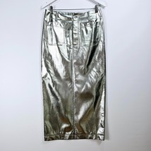 Anthropologie The Colette Metallic Maxi Skirt by Maeve - Medium - NEW - $47.54