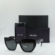 PRADA PR19ZS 1AB5S0 Black/Dark Grey 55-17-145 Sunglasses New Authentic - $356.51