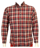 Pendleton Oceanside Plaid Shirt Mens S Red 100% Cotton Long Sleeve Butto... - €14,72 EUR