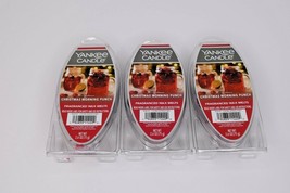 Lot of 3 Yankee Candle Christmas Morning Punch Wax Melts 2.6 oz Packages - £9.93 GBP