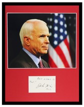 John McCain Signed Framed 11x14 Photo Display Vintage Signature - £101.67 GBP