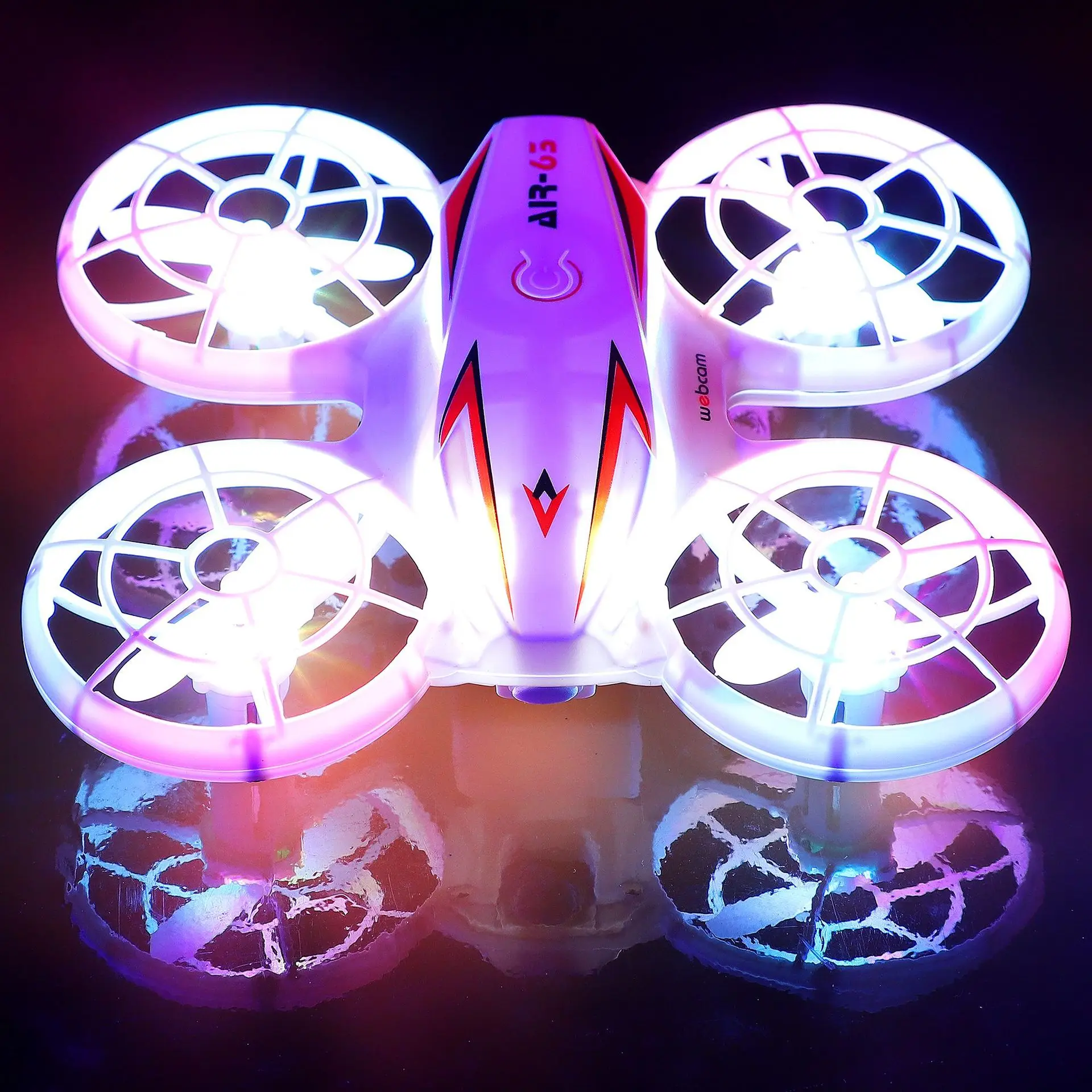Mini UFO Dron with Rainbow Led RC Drone Remote Control Helicopter Indoor... - £37.70 GBP+