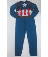 Marvel Captain America Child Jumpsuit Costume No Mask - Size L (10-12) -... - £6.23 GBP