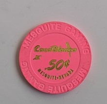 CasaBlanca Mesquite, Nevada $0.50 Casino Chip - £2.33 GBP