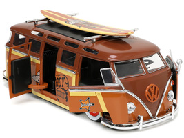 Volkswagen T1 Bus Brown with Graphics &quot;Sheriff Woody&quot; and Woody Diecast Figure a - £41.15 GBP