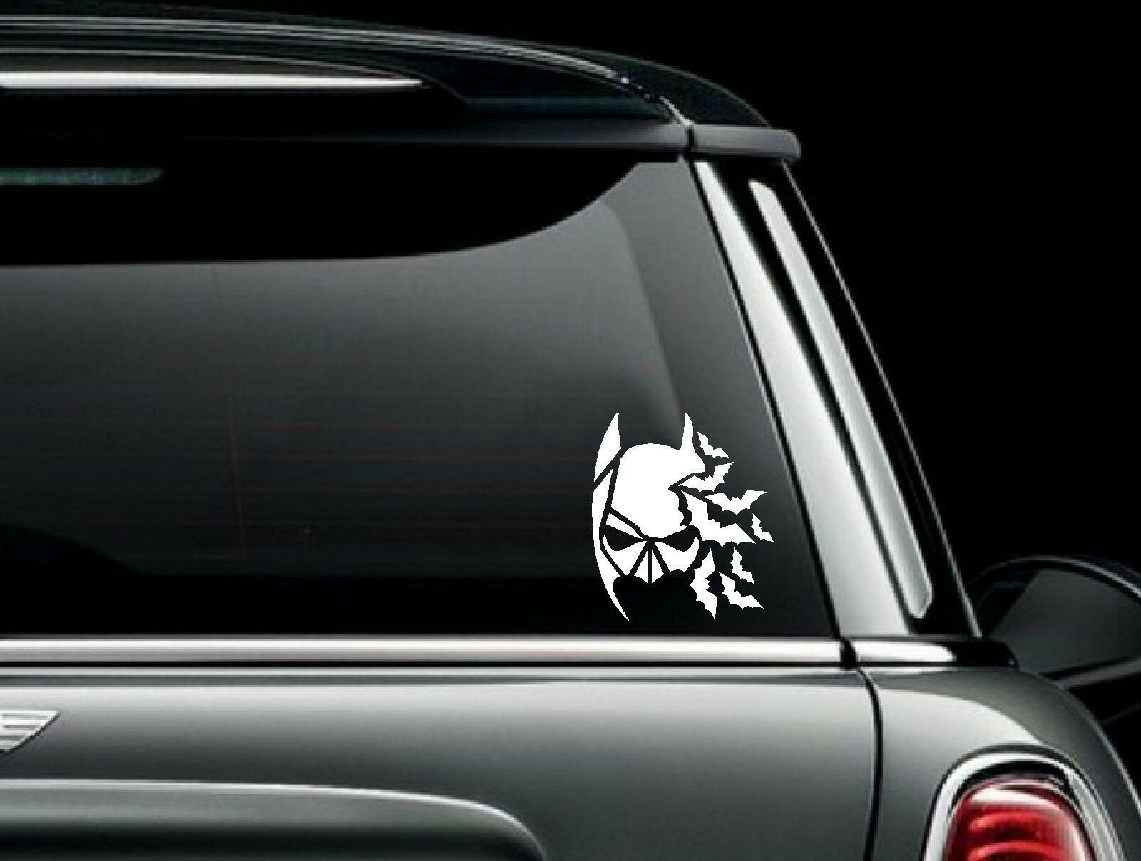 Batman Face Turning into Bats Vinyl Car Window Decal Bumper Sticker US S... - $6.23+