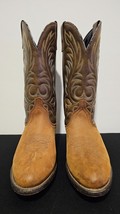 Laredo Lea Vamp Fox 5742 Women&#39;s Brown Leather Pull-On Western Cowgirl B... - $38.69