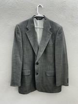 Executive Collection Mens Blazer Size 40R Gray Wool Silk Blend Sports Coat - $13.97