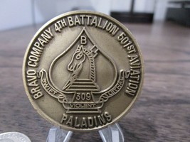 US Army 4th Battalion 501st Aviation Have Gun Will Travel Challenge Coin #268M - £13.15 GBP