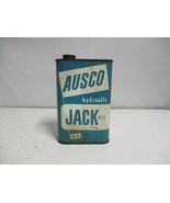Vintage Ausco Hydraulic Jack Oil 32 OZ Advertising tin can Rare - £23.36 GBP