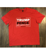 Trump Pence Keep America Great - MAGA  T-Shirt Red Size 2XL - Conservative - £4.65 GBP